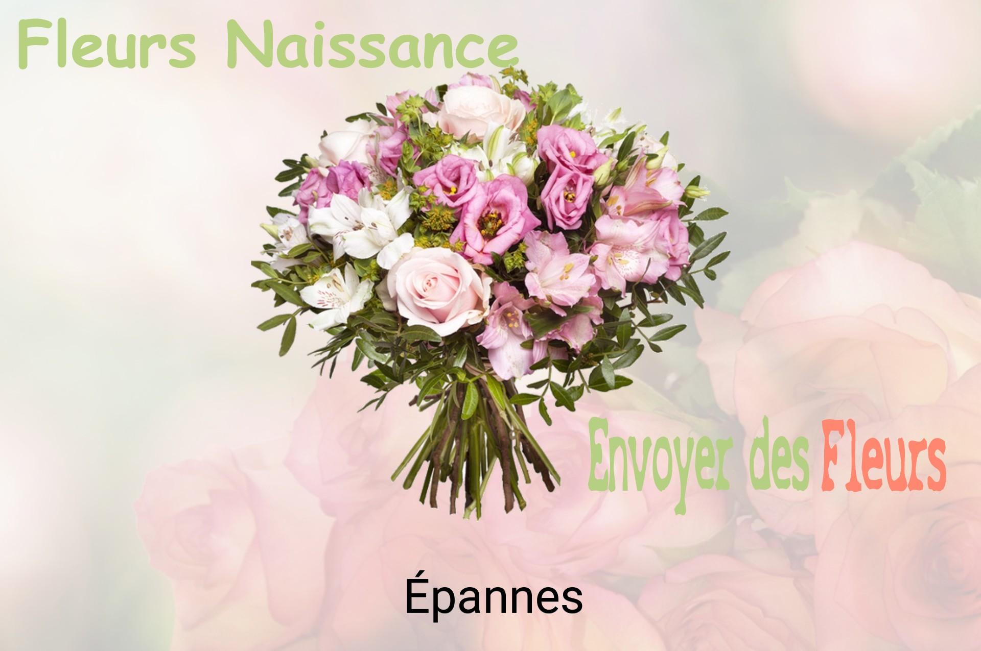 Bouquet de fleurs de naissance livré à Épannes