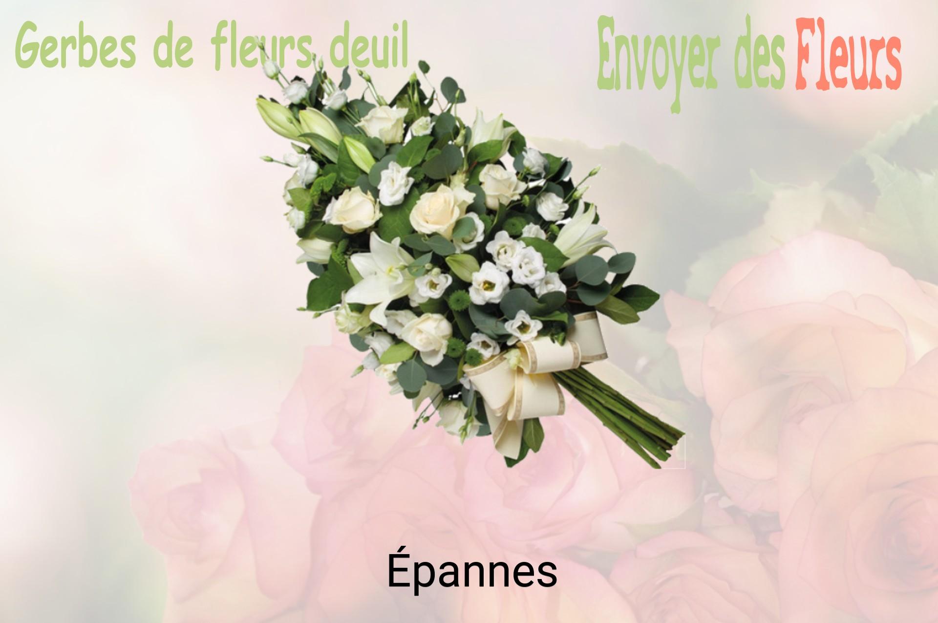 Gerbe de fleurs de deuil livrée à Épannes